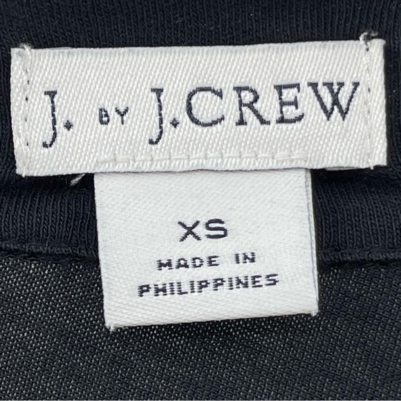 J by J. Crew Cascading Open Black Knit Top Size XS - Picture 7 of 9